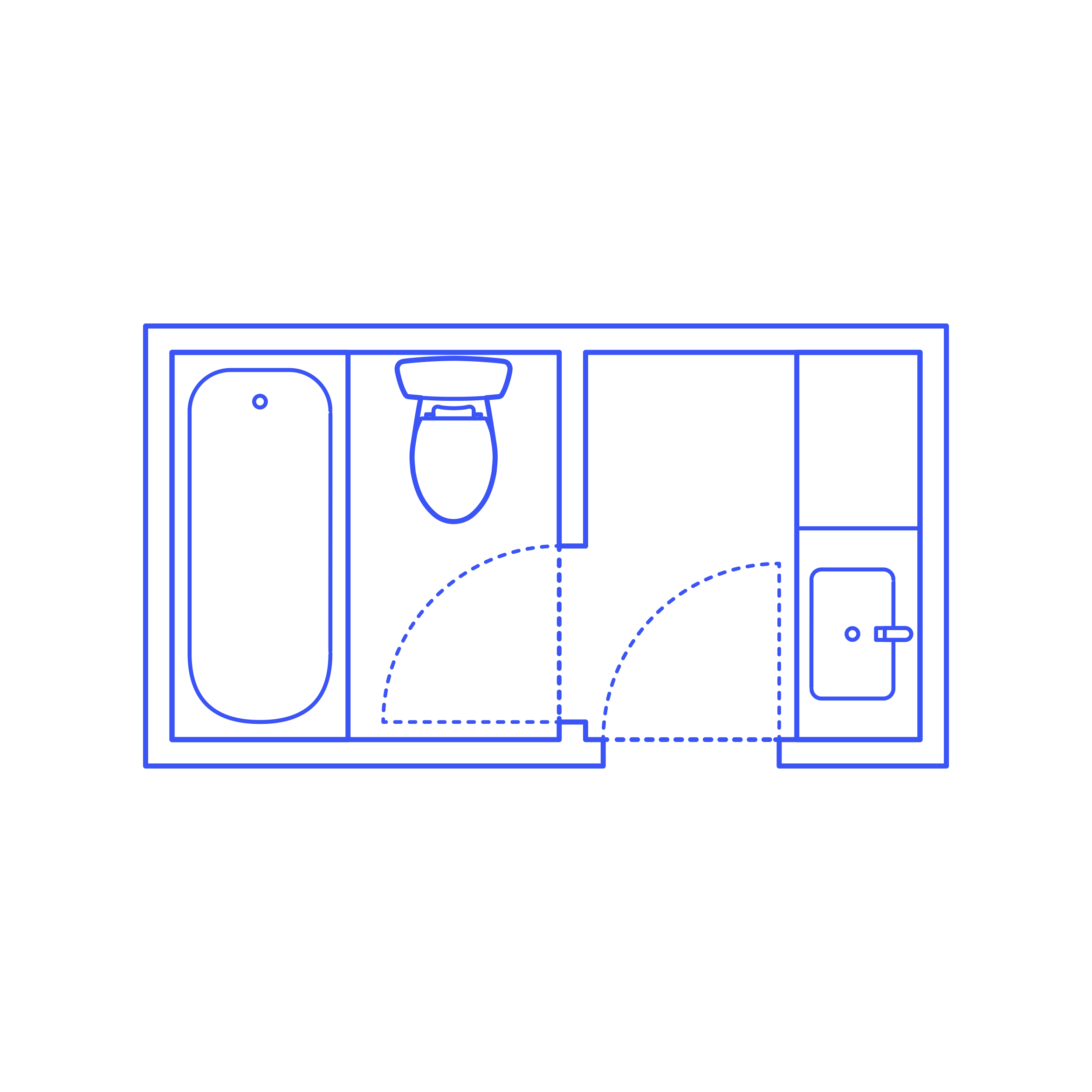 Layouts Bathrooms Full Split 2 Wall Center Drawing Svg Vector Free Vectors